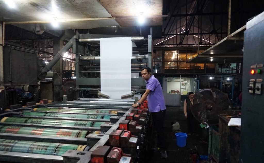 ATM textile manufacturing — Printing line